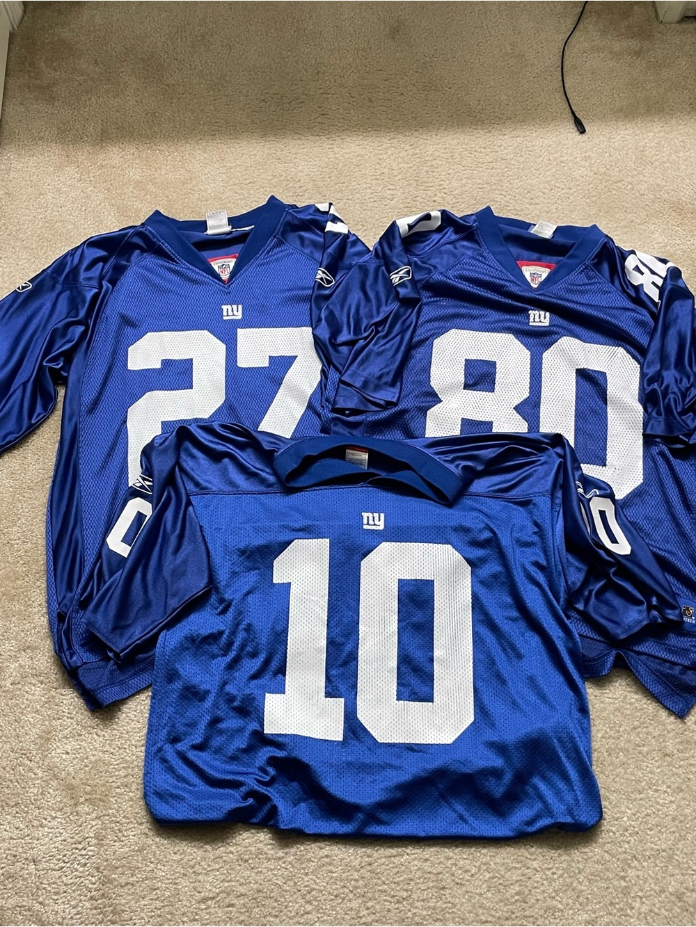 Vintage Reebok New York Giants Jersey Lot